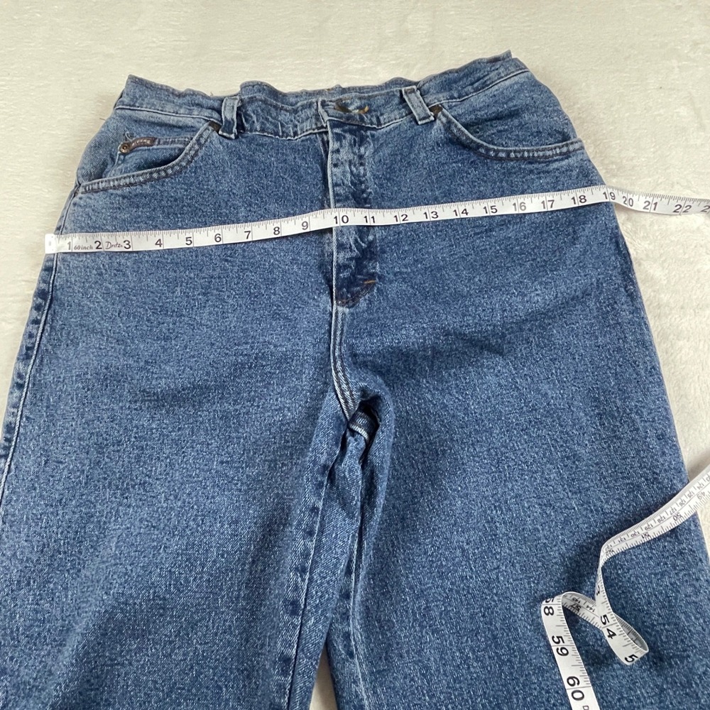 Riders by Lee Womens High Waisted Straight Leg Jeans Blue Medium Wash Size 12M - Picture 4 of 10